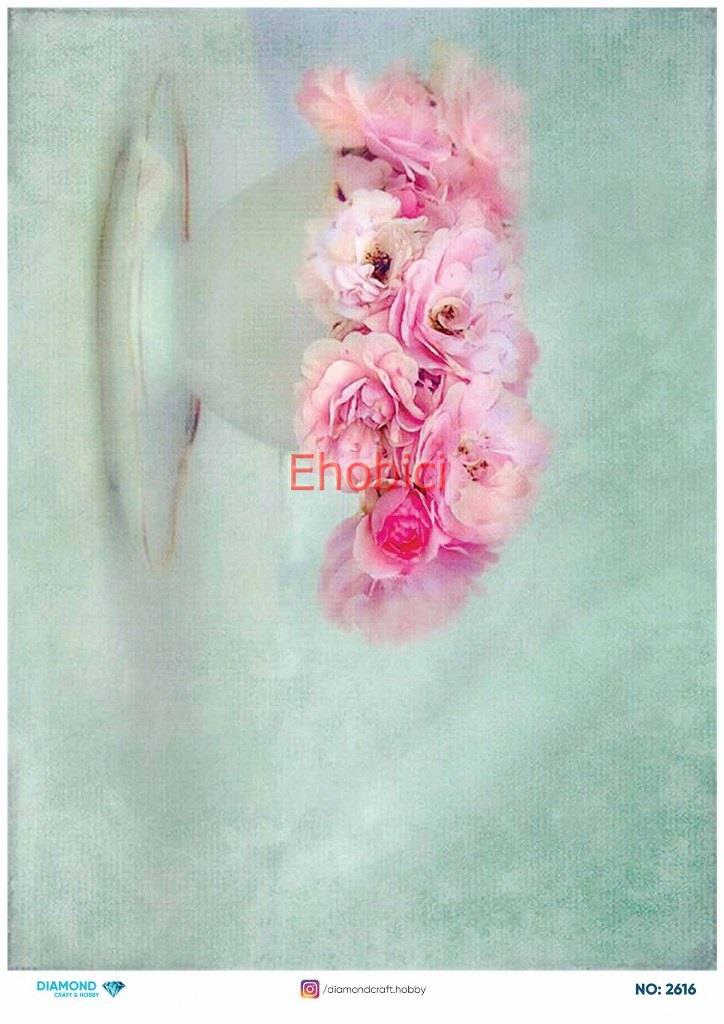 Diamond Pirinç Dekopaj Kağıdı - 2616