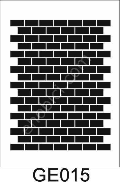 Geometrik Desenler Stencil Şablon (21x30) GE-015