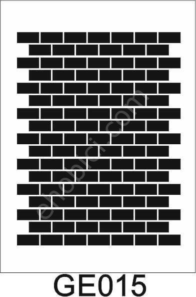 Geometrik Desenler Stencil Şablon (21x30) GE-015