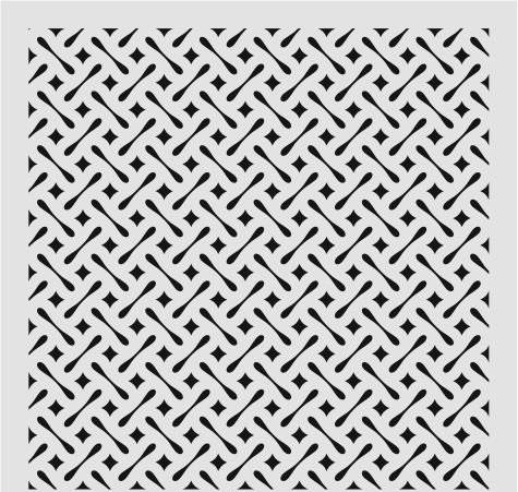 Ardışık Desen Stencil Şablon (25x25) R-057