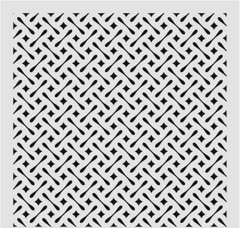 Ardışık Desen Stencil Şablon (25x25) R-057