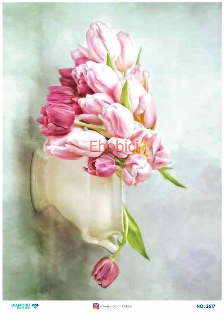 Diamond Pirinç Dekopaj Kağıdı - 2617