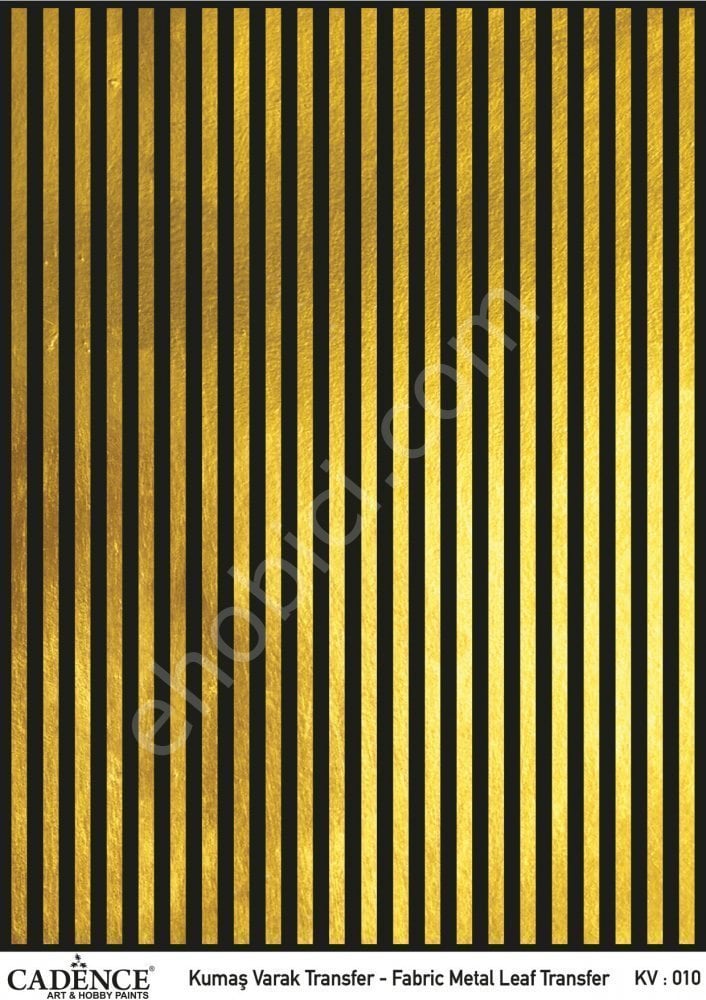 KV-10 Cadence Kumaş Varak Transfer Altın 30x42cm