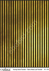 KV-10 Cadence Kumaş Varak Transfer Altın 30x42cm