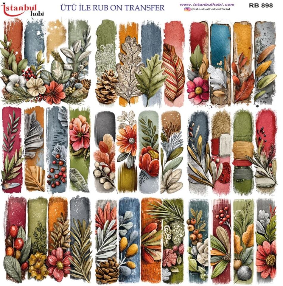 Ütü ile Rub On Transfer Kağıdı 30x30cm RB-898