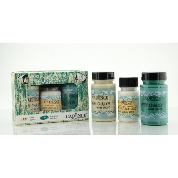 CH06-CH37 Dantel ve Kraliyet Yeşili - Cadence Very Chalky Set 5
