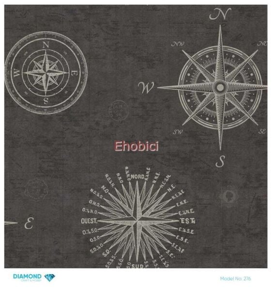 Diamond Pirinç Dekopaj Kağıdı - 276 - 30x30