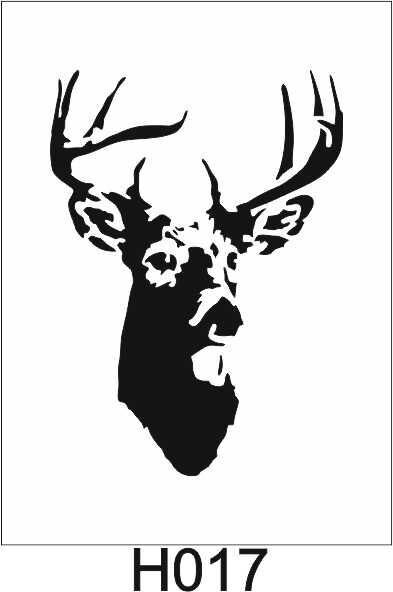 Hayvan Temalı Desenler Stencil Şablon (25x35) H-017