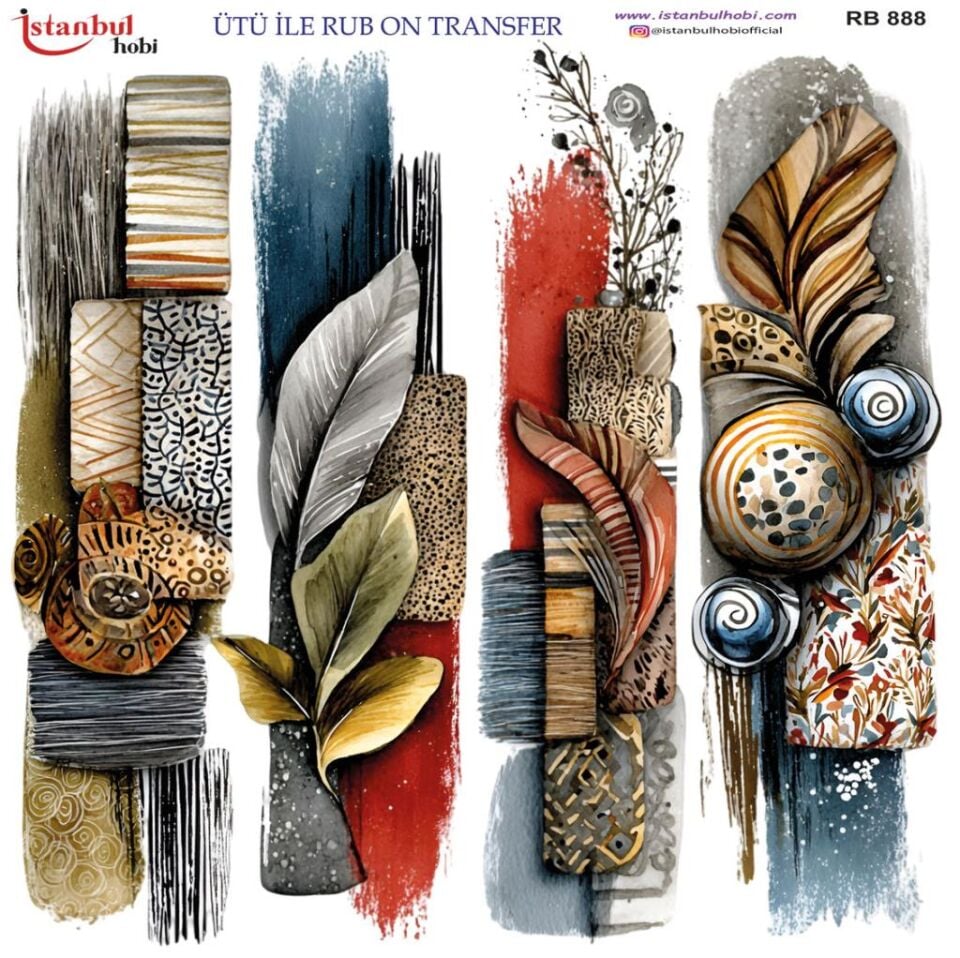 Ütü ile Rub On Transfer Kağıdı 30x30cm RB-888