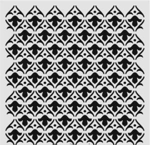 Ardışık Desen Stencil Şablon (25x25) R-061