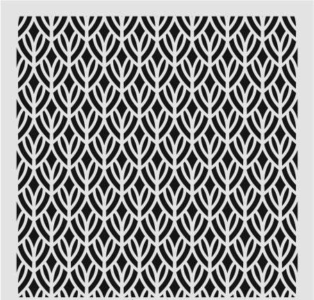 Ardışık Desen Stencil Şablon (25x25) R-062