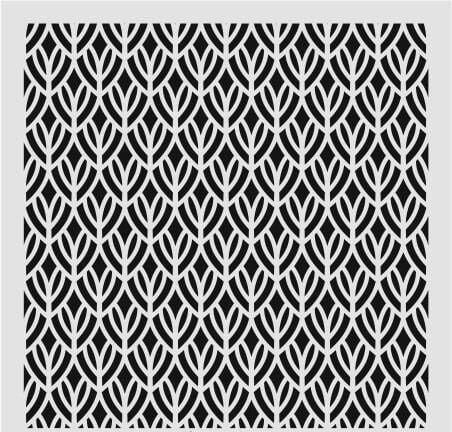 Ardışık Desen Stencil Şablon (25x25) R-062