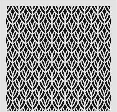 Ardışık Desen Stencil Şablon (25x25) R-062