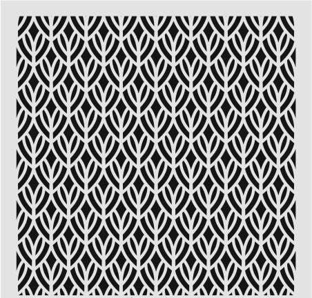 Ardışık Desen Stencil Şablon (25x25) R-062