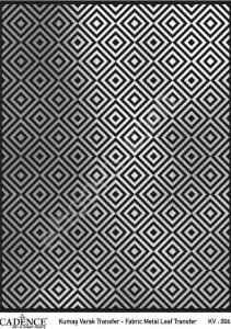KV-06 Cadence Kumaş Varak Transfer Gümüş 30x42cm