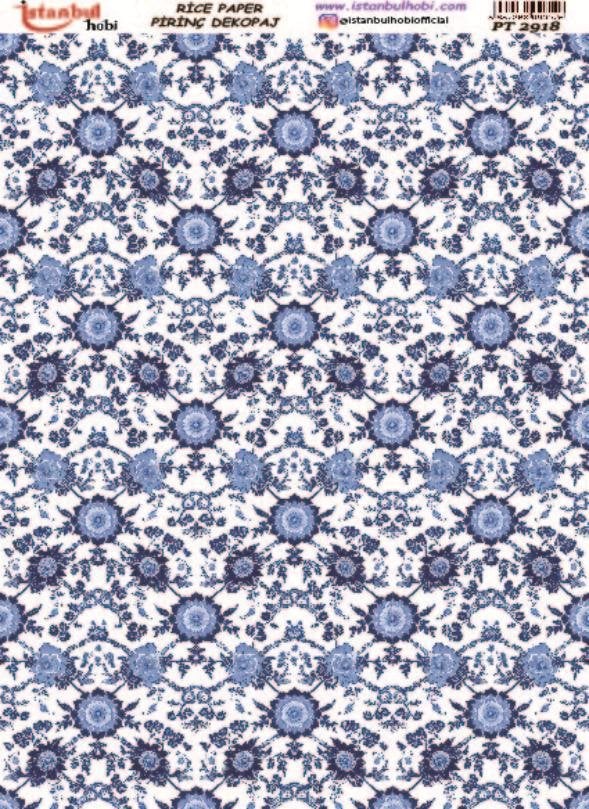 Pirinç Dekopaj Kağıdı 30x42cm PT-2918 Etnik Desenler