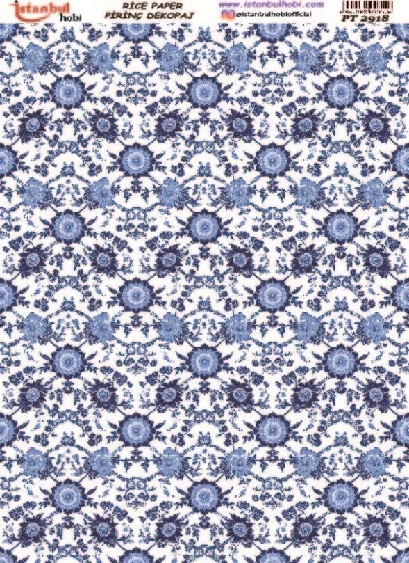Pirinç Dekopaj Kağıdı 30x42cm PT-2918 Etnik Desenler