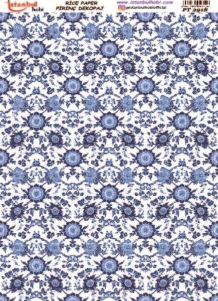 Pirinç Dekopaj Kağıdı 30x42cm PT-2918 Etnik Desenler