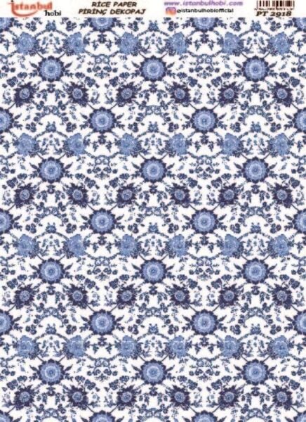 Pirinç Dekopaj Kağıdı 30x42cm PT-2918 Etnik Desenler