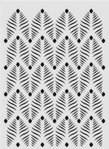Ardışık Desen Stencil Şablon (21x30) R-063
