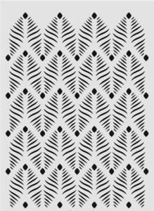 Ardışık Desen Stencil Şablon (21x30) R-063