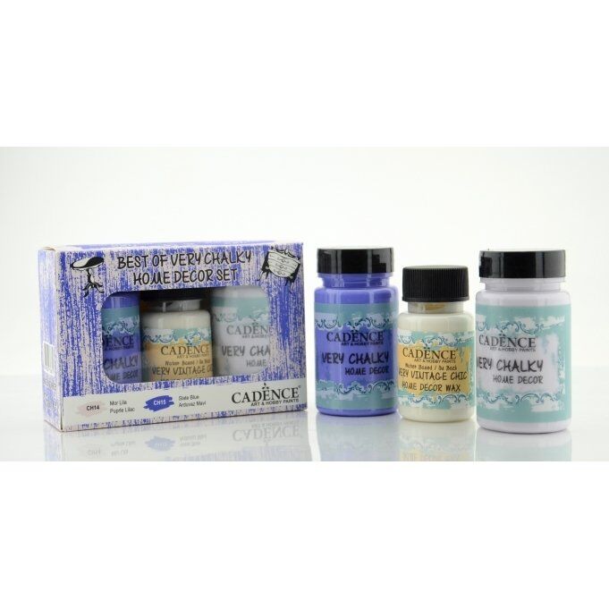 CH14-CH15 Mor Lila ve Arduvaz Mavi - Cadence Very Chalky Set 7