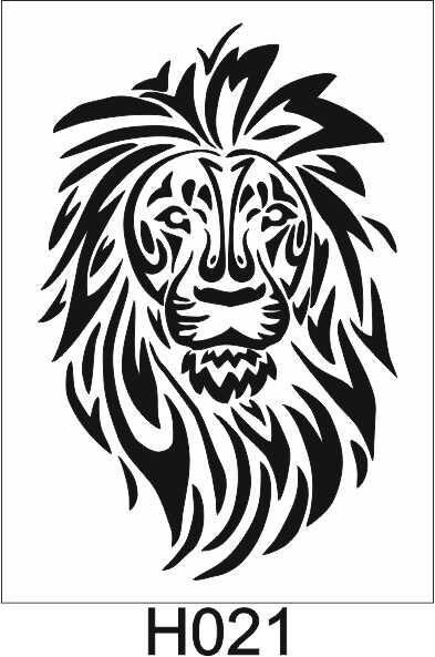 Hayvan Temalı Desenler Stencil Şablon (15x20) H-021