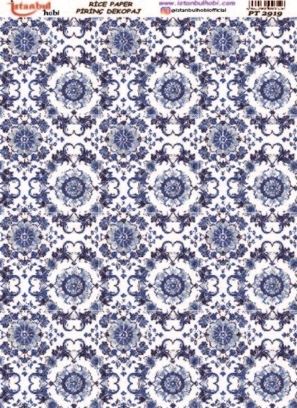 Pirinç Dekopaj Kağıdı 30x42cm PT-2919 Etnik Desenler