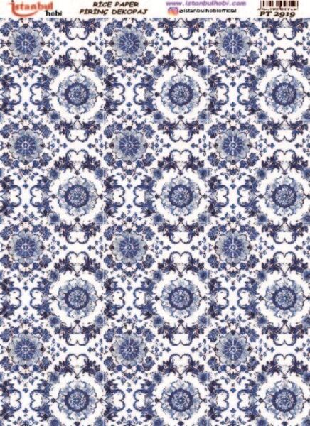Pirinç Dekopaj Kağıdı 30x42cm PT-2919 Etnik Desenler