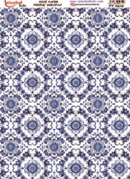 Pirinç Dekopaj Kağıdı 30x42cm PT-2919 Etnik Desenler