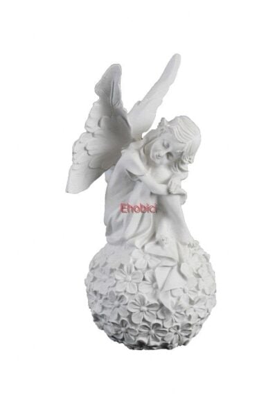 Polyester Çiçekli Melek 32x14cm HYK645