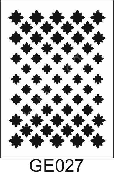 Geometrik Desenler Stencil Şablon (21x30) GE-027