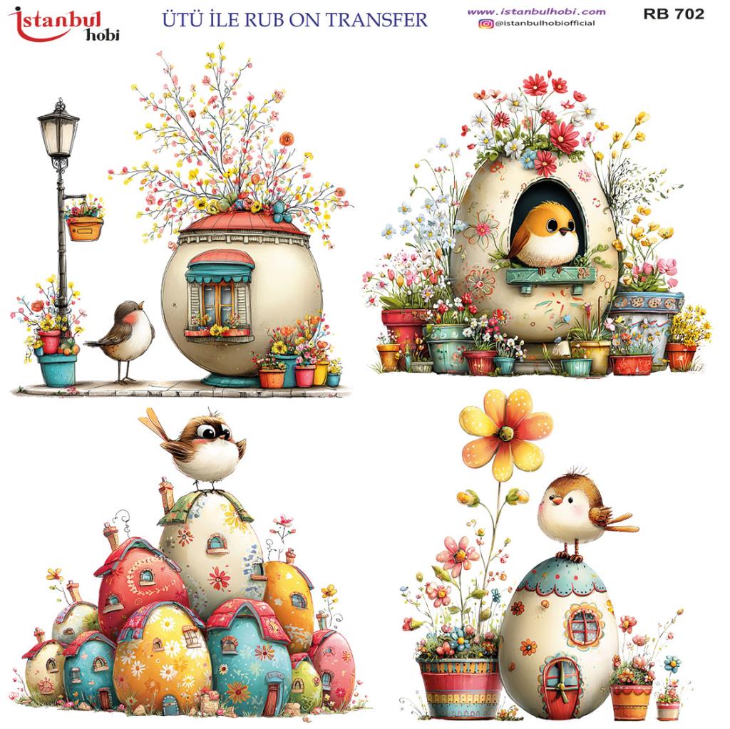 Ütü ile Rub On Transfer Kağıdı 30x30cm RB-702