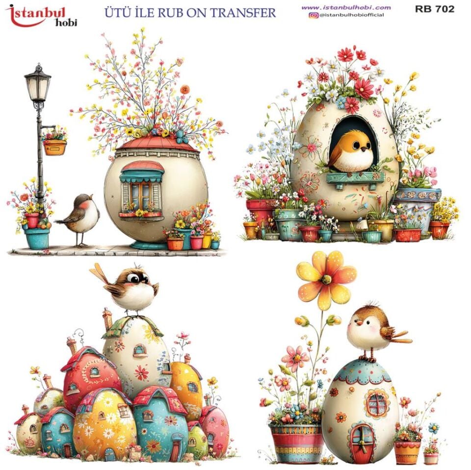 Ütü ile Rub On Transfer Kağıdı 30x30cm RB-702