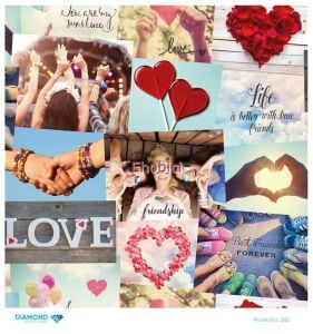 Diamond Pirinç Dekopaj Kağıdı - 282 - 30x30