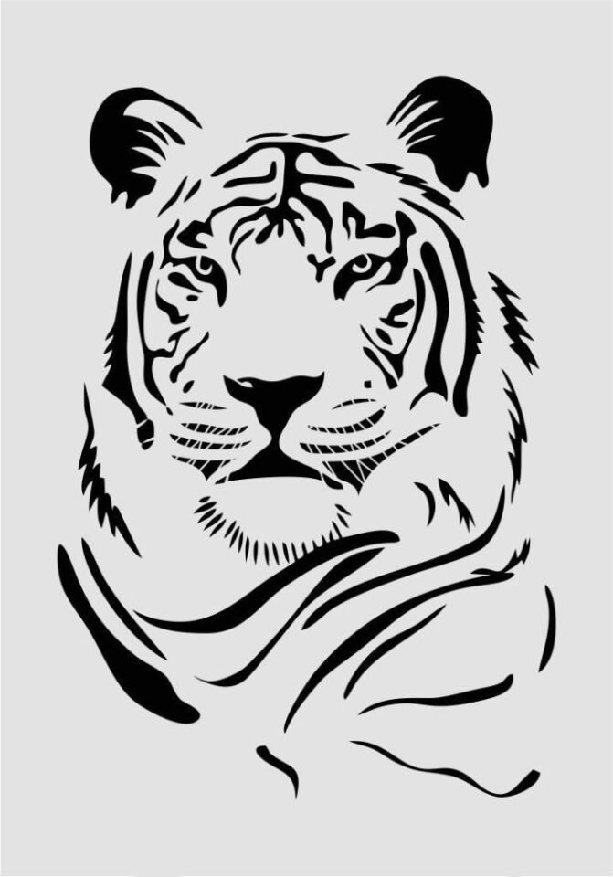 Hayvan Temalı Desenler Stencil Şablon (25x35) H-033