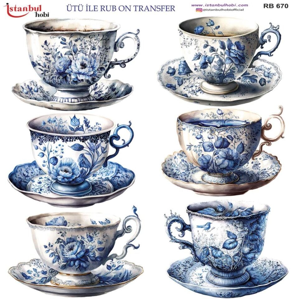 Ütü ile Rub On Transfer Kağıdı 30x30cm RB-670