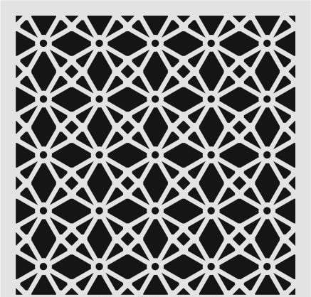 Ardışık Desen Stencil Şablon (25x25) R-066
