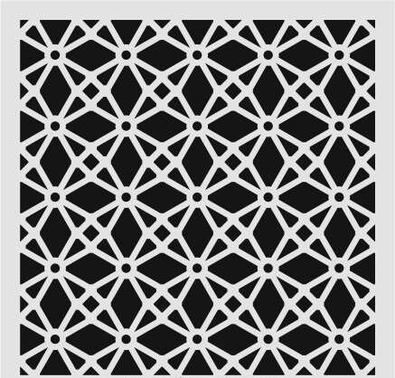 Ardışık Desen Stencil Şablon (25x25) R-066