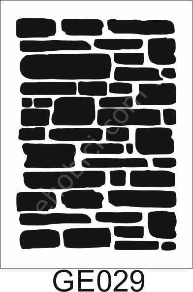 Geometrik Desenler Stencil Şablon (21x30) GE-029