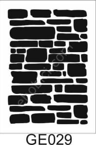 Geometrik Desenler Stencil Şablon (21x30) GE-029