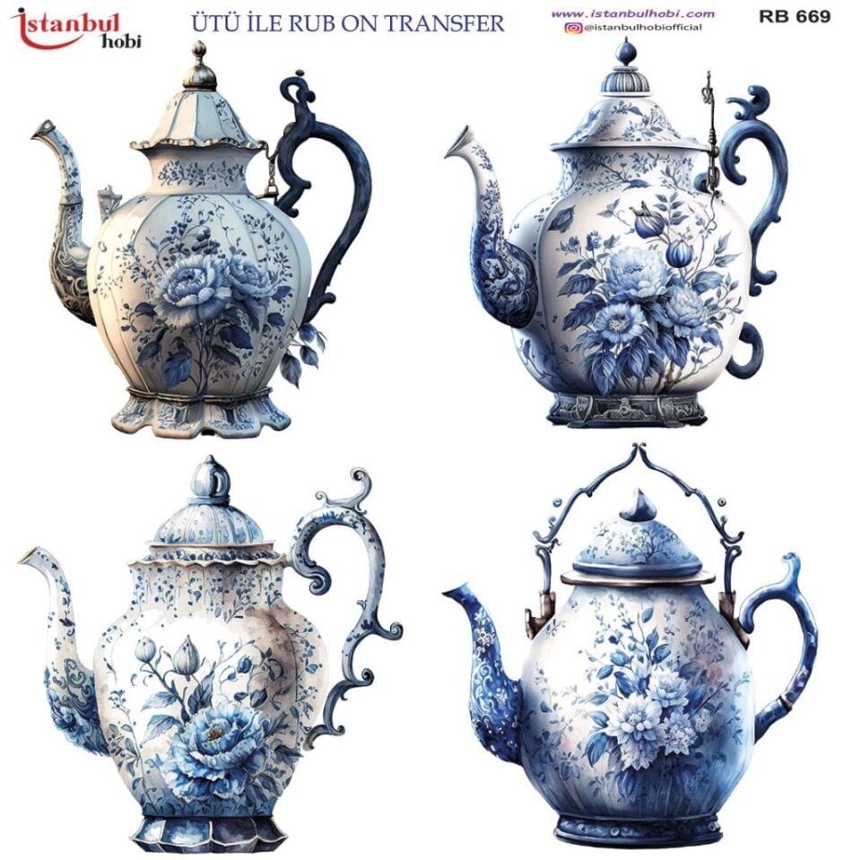 Ütü ile Rub On Transfer Kağıdı 30x30cm RB-669