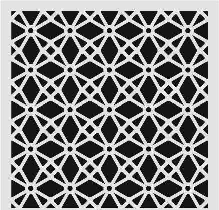 Ardışık Desen Stencil Şablon (30x30) R-066