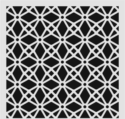 Ardışık Desen Stencil Şablon (30x30) R-066