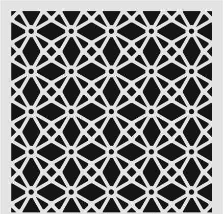 Ardışık Desen Stencil Şablon (30x30) R-066