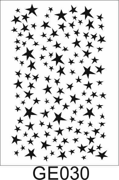 Geometrik Desenler Stencil Şablon (21x30) GE-030