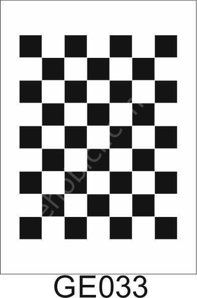 Geometrik Desenler Stencil Şablon (21x30) GE-033