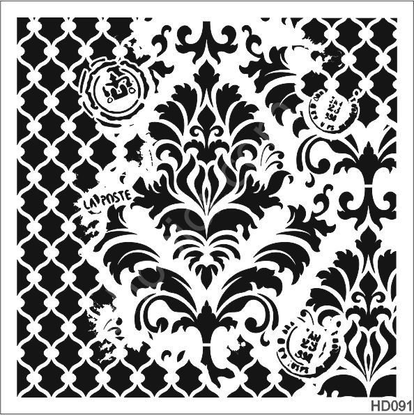 Duvar Dekor Stencil Şablon (40x40) HD-091