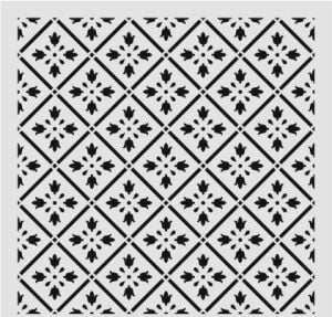 Ardışık Desen Stencil Şablon (40x40) R-067
