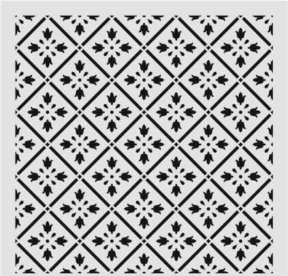 Ardışık Desen Stencil Şablon (40x40) R-067